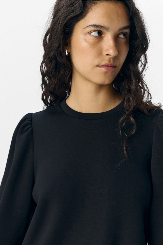OBJANDREA RE L/S O-NECK TOP NOOS 23047103 BLACK